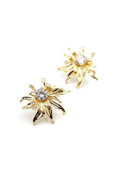 SepetBudur Leaf Earrings - Gold
