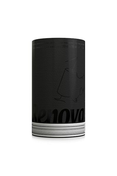 Renova Kitchen Towel, 1 Roll, 2 Layers, Black Color