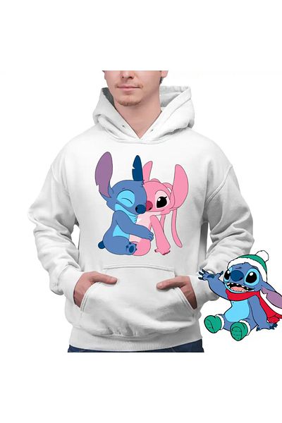 OEM Men's Hoodie Stitch Angel Hug