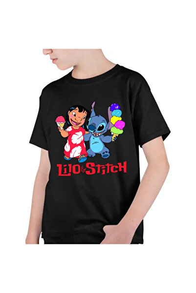 OEM Παιδικό T-shirt Lilo and Stitch Ice Cream για αγόρια
