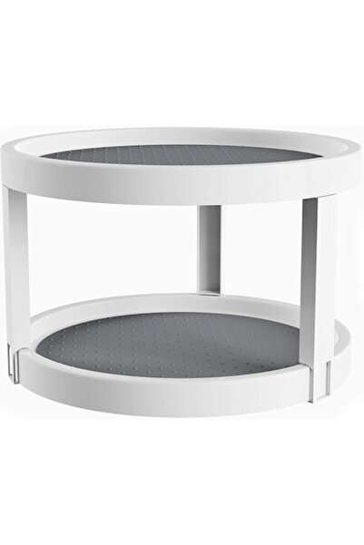 YUPY ® 360º Rotating Disc Organizer, 2 Levels, Round, Non-stick Surface, 25 c...