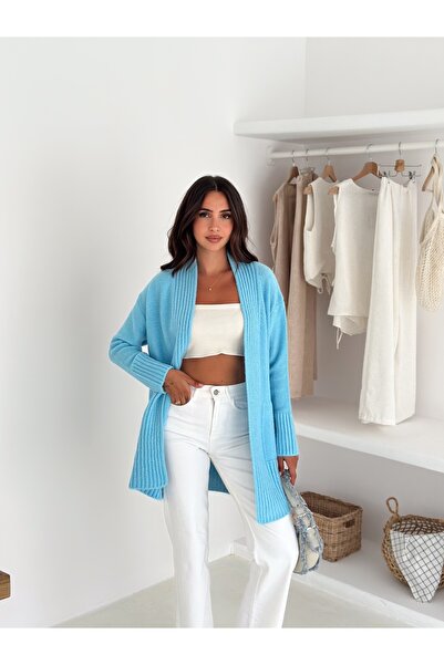 Slim'N Lift Cardigan lung cu buzunare cu textura moale