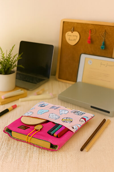 PUDUBAG Πολύχρωμη θήκη βιβλίου με σχέδια για παιδιά και ενήλικες