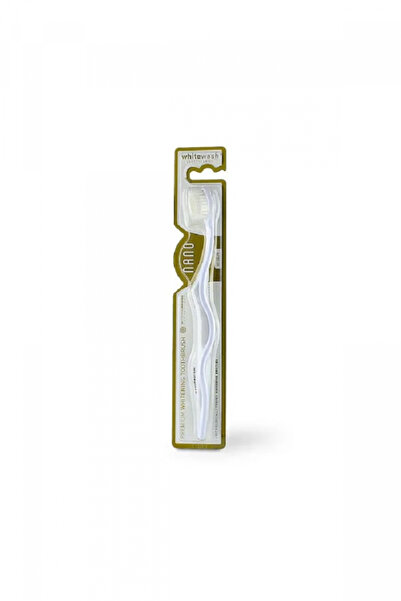 Nano فرشاة أسنان يدوية متوسطة الحجم بريم وايت