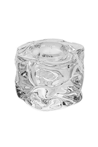 OEM Suport de lumânare din sticlă cu design de trandafir, 5x5x4 cm