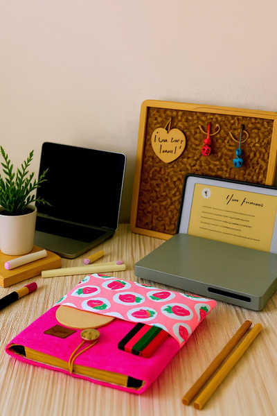 PUDUBAG Πολύχρωμη θήκη βιβλίου με σχέδια για παιδιά και ενήλικες