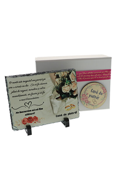 GiftExpress Cadou nunta personalizat pe piatra naturala