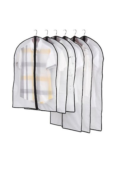 Energetics Set 6 x Garment Cover with Zipper, 3 Covers 60 cm x 90 cm, 3 Covers 60 cm x 137 cm