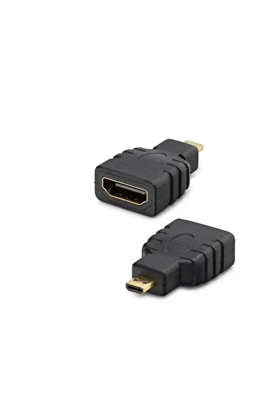 ForWhat Black HDMI Micro to HDMI F Converter for Office Home Office Network Converter