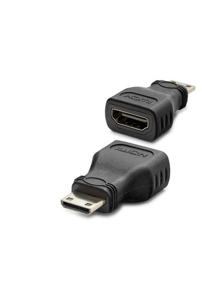 ForWhat Black HDMI Mini to HDMI F Converter for Office Home Office Network Converter