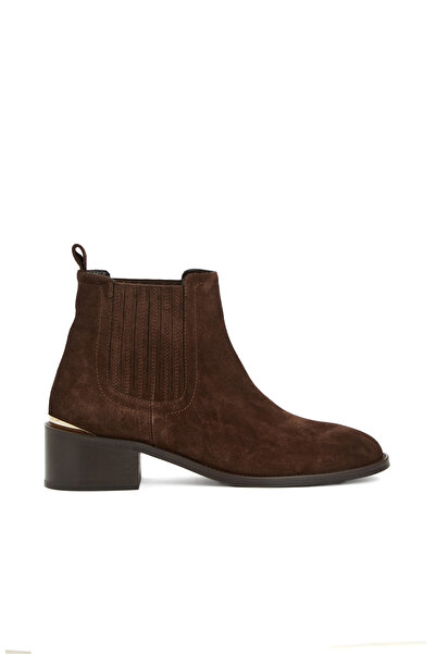 George Hogg Kahverengi Lastikli Kadın Deri Bot