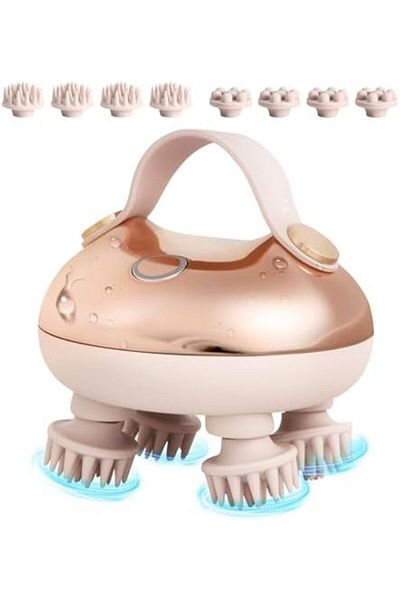 arboleaf Scalp Massager Rechargeable Head Massager Scalp Stress Relax, 5 in 1 Waterproof Handheld Ha