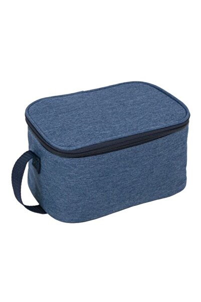 OEM Geanta izoterma cu fermoar, albastru jeans, 4L, 21x12x14cm