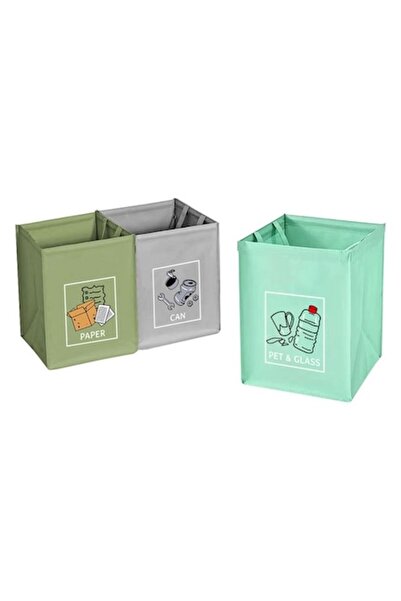 OEM Set Recycling Bags for Paper, Plastic, and Aluminum 32x32x42cm 3pcs