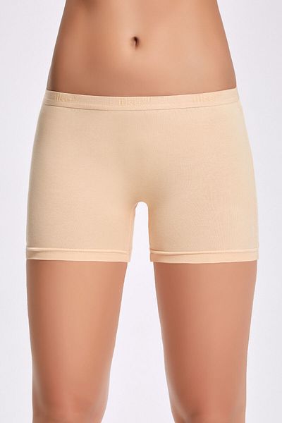 Enjoy Women's Nude Boxer Briefs Shorts 92% Cotton 8% Elastane