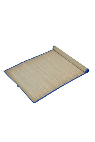 OEM Beach Mat Cream with Blue Border, 180 x 60 cm