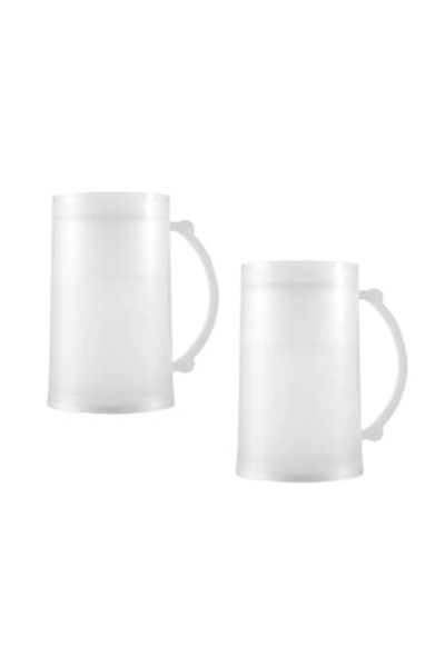 Bd Cheap Online Set 2 halbe de bere pentru congelator, 450 ml, pereți dubli cu lichid pentru băuturi reci