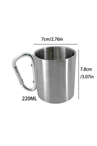 Choice 1 قطعة زر تسلق الجبال في الهواء الطلق كوب ماء السفر التخييم زر محمول الفولاذ المقاوم للصدأ 201 حصيرة