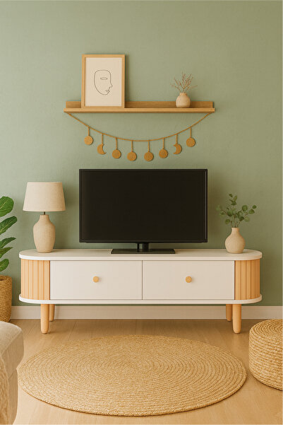 BebeK on For Minimal TV Ünitesi – Modern Bohem Tasarım, Dayanıklı Yapı, Kayın Çıtalı, Modern, %100 MDF