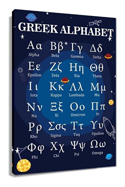 Emoda home Trove ملصقات تعليمية للأبجدية اليونانية للوحات فنية جدارية للفصول ...