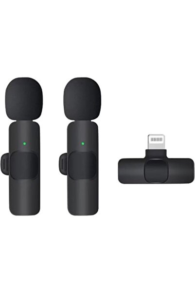 Generic NEW Wireless Lavalier Microphone Compatible for iPhone iPad, Plug-Play Wireless Mic for Recording, L