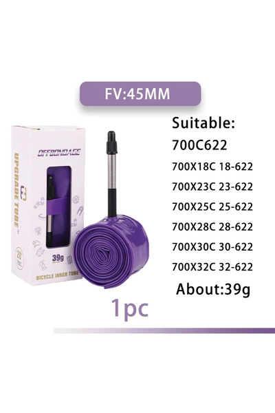 Choice صمام بريستا 39 جرام 45 مم OFFBONDAGE أنبوب داخلي خفيف الوزن 39 جرام للدراجة 700 × 18 25 28 32 دراجة جبلية للطرق TP