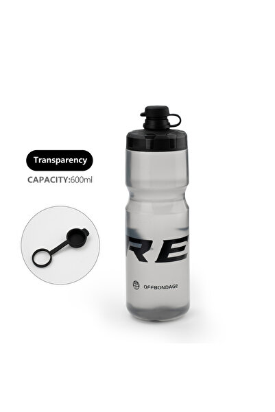 Choice زجاجة مياه دراجة هوائية من OFFBONDAGE باللون الرمادي الداكن قابلة للضغ...