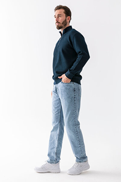 JB John Borners Men's Wide Leg Baggy Fit Jeans Blue - 7505