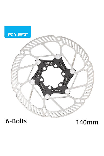 Choice10 قرص فرامل دراجة عائم أسود بستة مسامير RYET مقاس 140 مم و160 مم، مصنو...