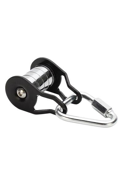Choice Black Pulley for Slider Slack lines Steel Slider Rope Pulley 5 Rollers...