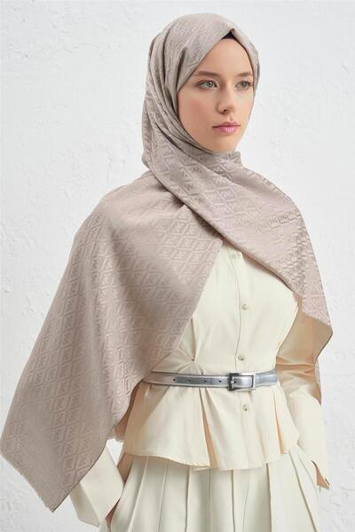 Armine Elegance Silk Cotton Monogram Shawl 08