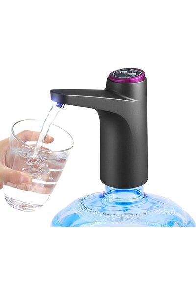 Generic مضخة مياه جديدة لزجاجة سعة 5 جالون، مضخة مياه لزجاجة مزودة بشاحن USB