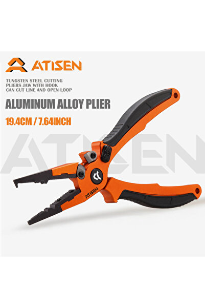 Choice كماشة صيد برتقالية Piscifun مع حلقات منفصلة، ​​كماشة صيد خفيفة الوزن م...