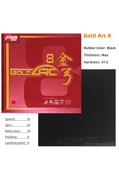 Choice5 Black H47.5 Max DHS Gold Arc 8 Table Tennis Non-Sticky Made In German...