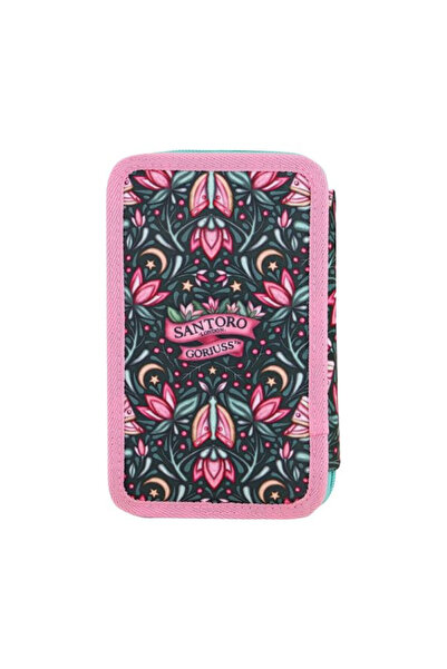 Santoro Gorjuss Woodland Wildflower 3 Katlı İçi Dolu Kalem Çantası 607GJ36