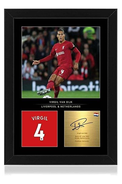Emoda home Trove Virgil Van Dijk A4 Framed Photo Display