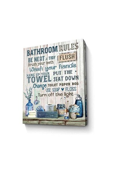 Emoda home Trove لوحة فنية جدارية من قماش باريلوري لتزيين الحمام من إيمودا