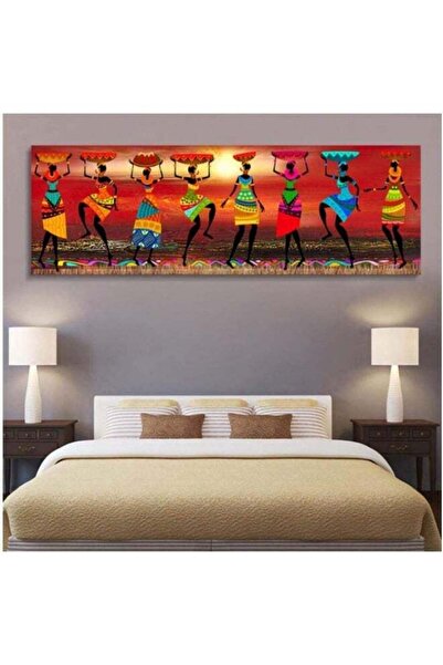 Emoda home Trove لوحة جدارية تجريدية من قماش إيمودا بلامك لامرأة أفريقية