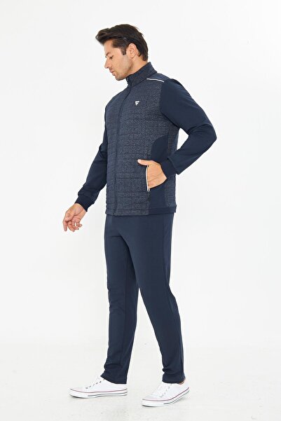 TRENDHİLL Ανδρική φόρμα με φερμουάρ Σετ Navy Blue 5753-L
