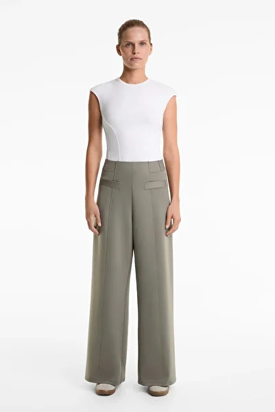Oysho Neoprene-effect balloon trousers