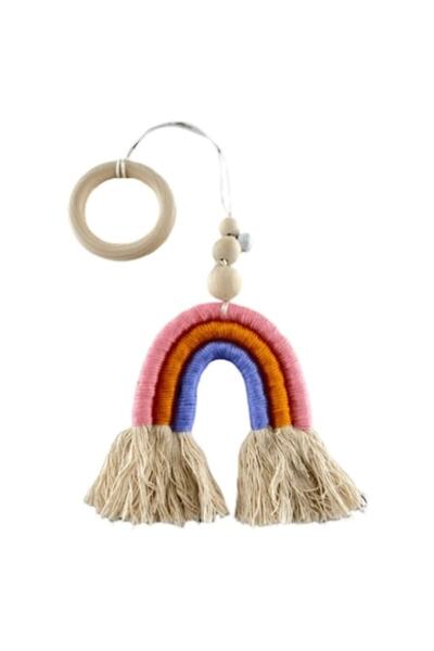 Mixbo Accesoriu pentru pătuț Mixbo, cu clopoțel, lemn și material textil, cur...