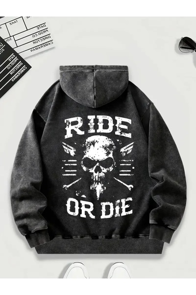 Touz Moda Ride or Die Hooded Sweatshirt Hoodie
