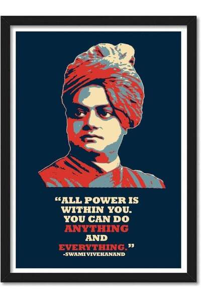 Emoda home Trove ملصق اقتباسات تحفيزية لسوامي فيفيكاناند للغرفة والمكتب (10 ب...