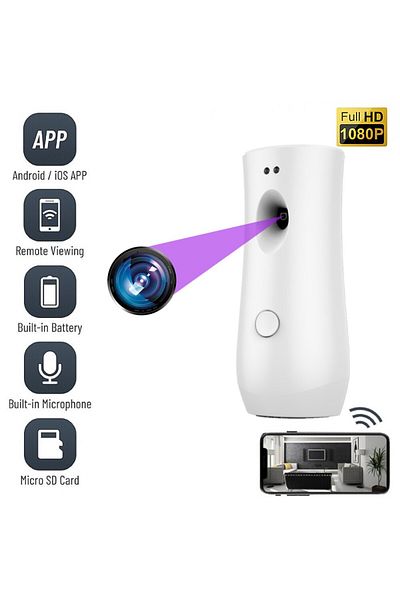 OEM WiFi Spy Camera, TSS-ADS08-W, Hidden in Air Freshener, Full HD, Audio Video