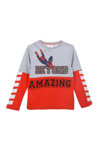 SPIDERMAN Long sleeve T-shirt, 100% cotton, red, 3 years, 98 cm, Amazing,