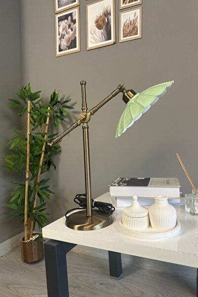 Bamyum Risso Mint Masa Lambası Dekoratif Abajur Çocuk Odası Başucu Lambası Ok...