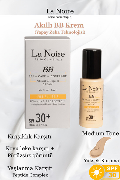La Noire Medium Tone Smart Bb Cream |   Anti-Aging-Wrinkle Spf30