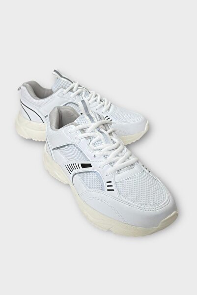 Liger Men's Airfile Lightweight Comfort Running Walking Sneakers White