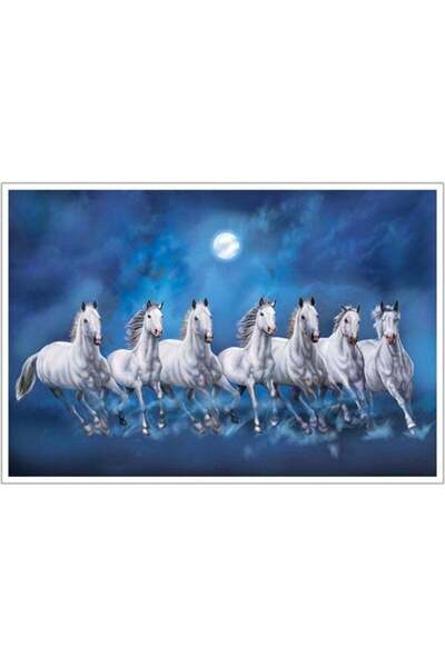 Emoda home Trove لوحة فاستو لخيول الجري السبعة المحظوظة من ماستون