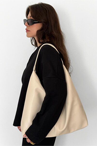 Yuka Atelier Laura Geantă de umăr pentru femei din piele artificială cu aspec...